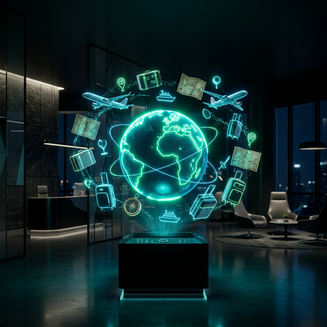 Travel globe visualization